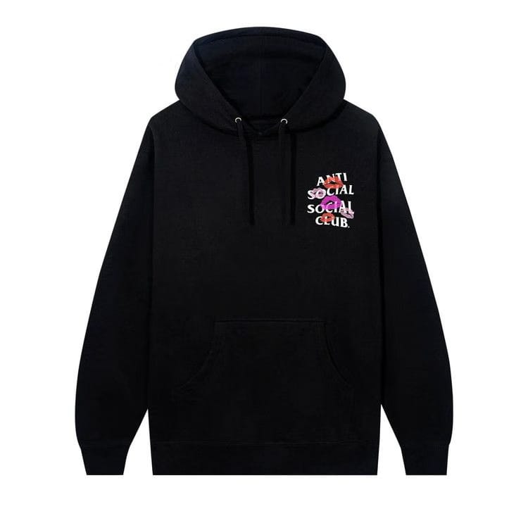 Anti Social Social Club Your Kiss Hoodie Black