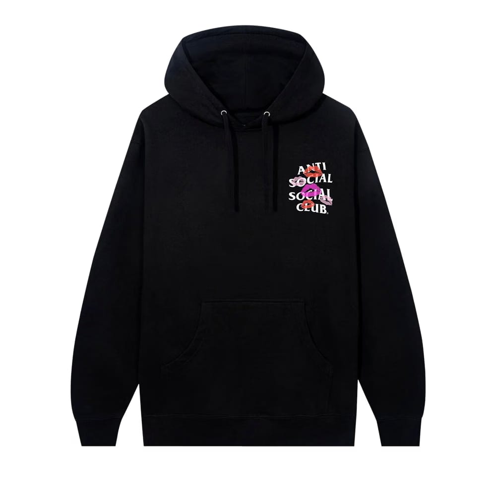 Anti Social Social Club Your Kiss Hoodie Black