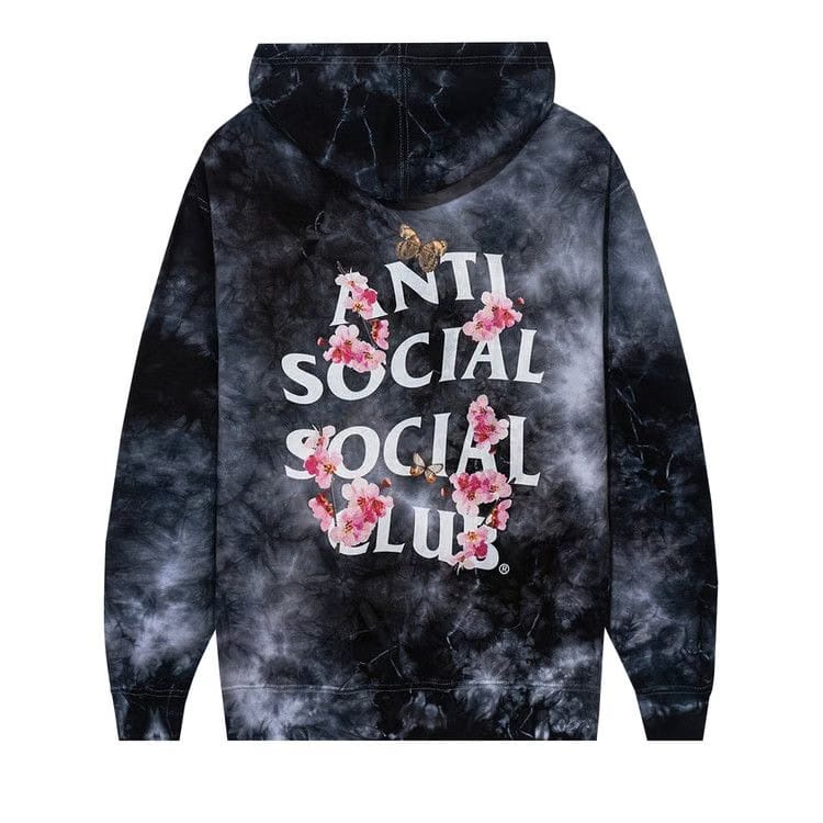Anti Social Social Club Kkoch Hi-5 Hoodie Black Tie Dye