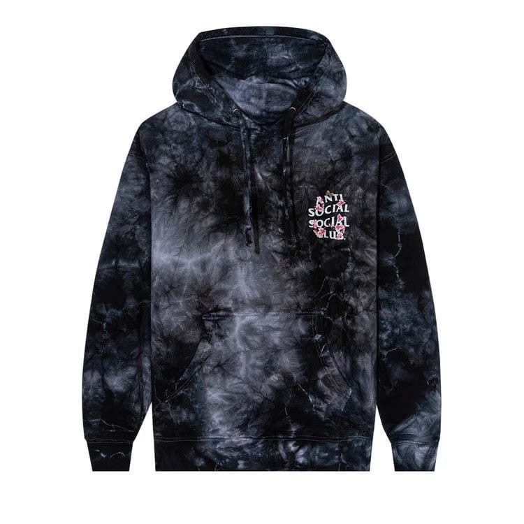 Anti Social Social Club Kkoch Hi-5 Hoodie Black Tie Dye