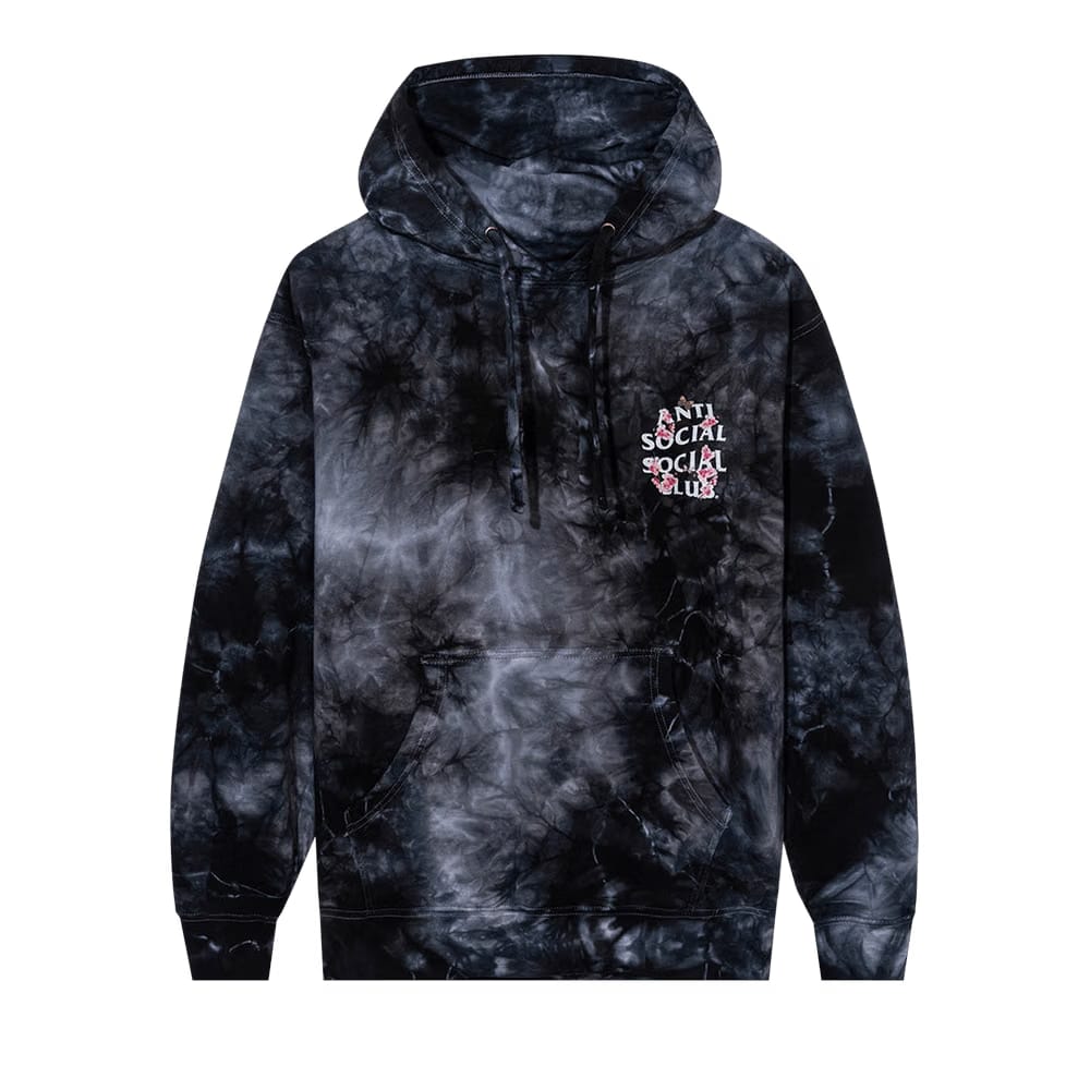 Anti Social Social Club Kkoch Hi-5 Hoodie Black Tie Dye