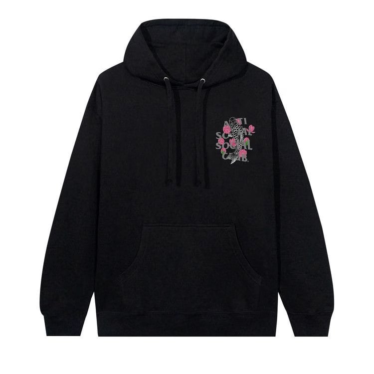 Anti Social Social Club Ornamental Hoodie Black