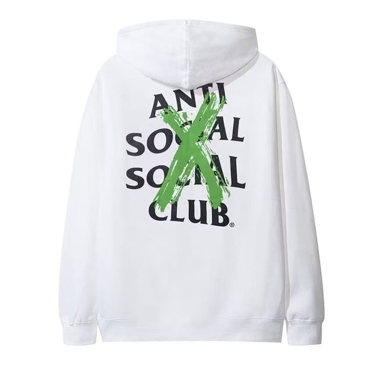 Anti Social Social Club Cancelled Remix Hoodie White