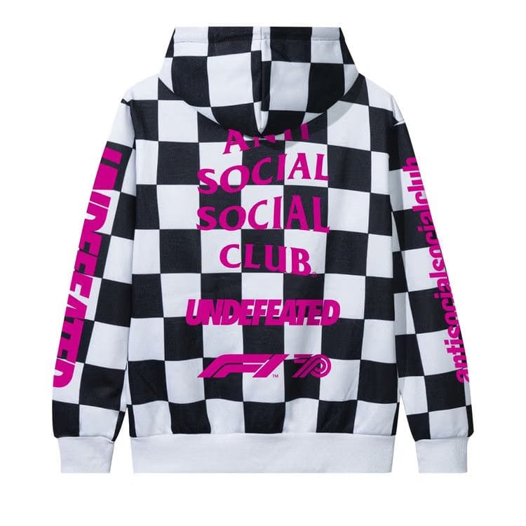Anti Social Social Club x UNDFTD x F1 Hoodie Checkered