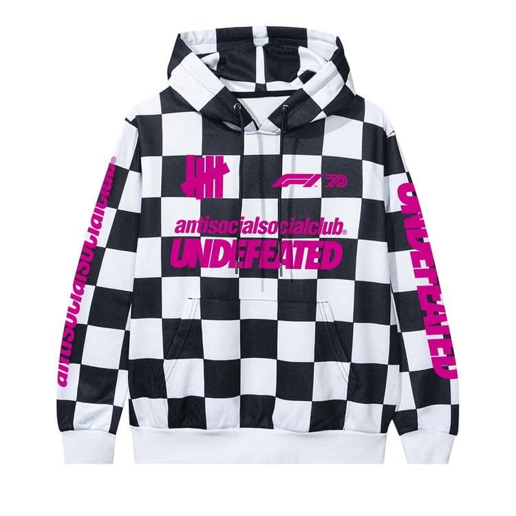 Anti Social Social Club x UNDFTD x F1 Hoodie Checkered