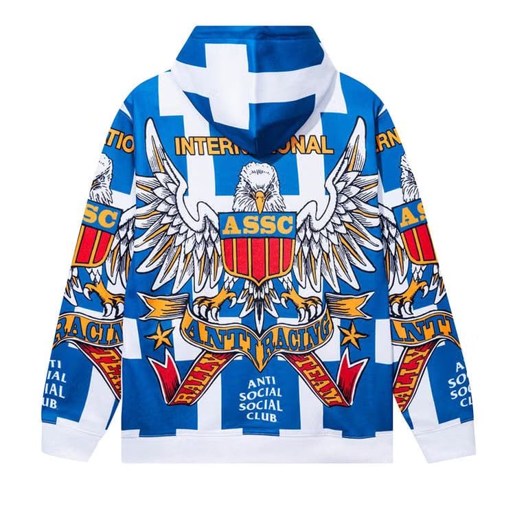 Anti Social Social Club Overanxious Hoodie White/Blue
