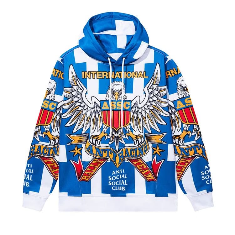 Anti Social Social Club Overanxious Hoodie White/Blue