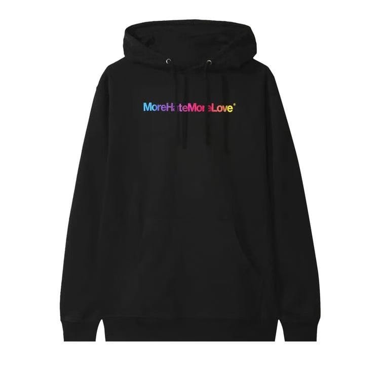 Anti Social Social Club More Hate More Love Hoodie Black