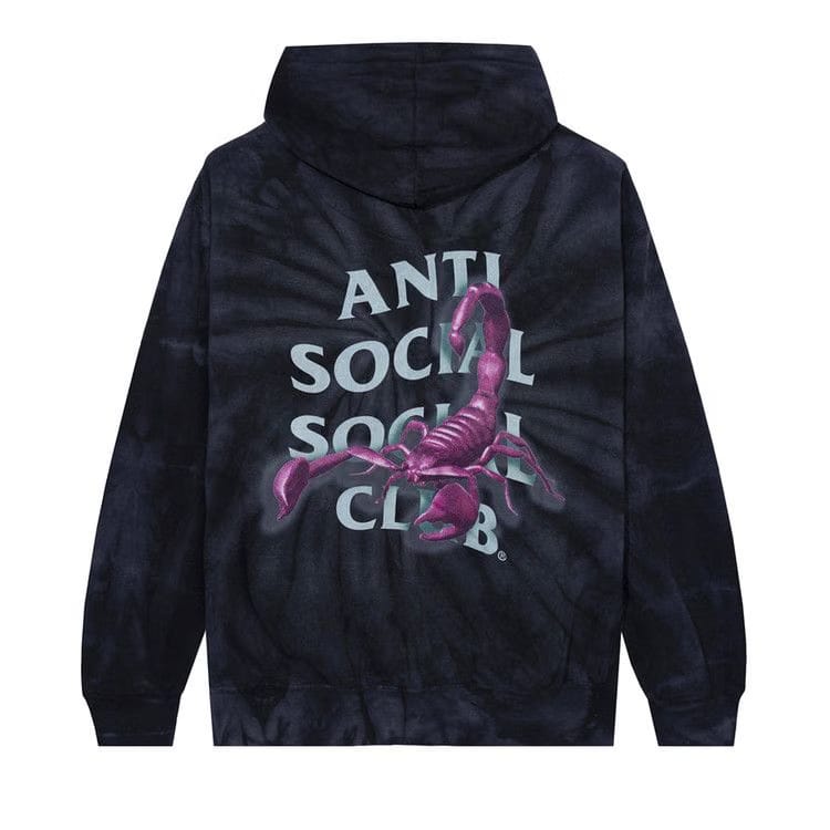 Anti Social Social Club Moodsting Tie Dye Hoodie Black