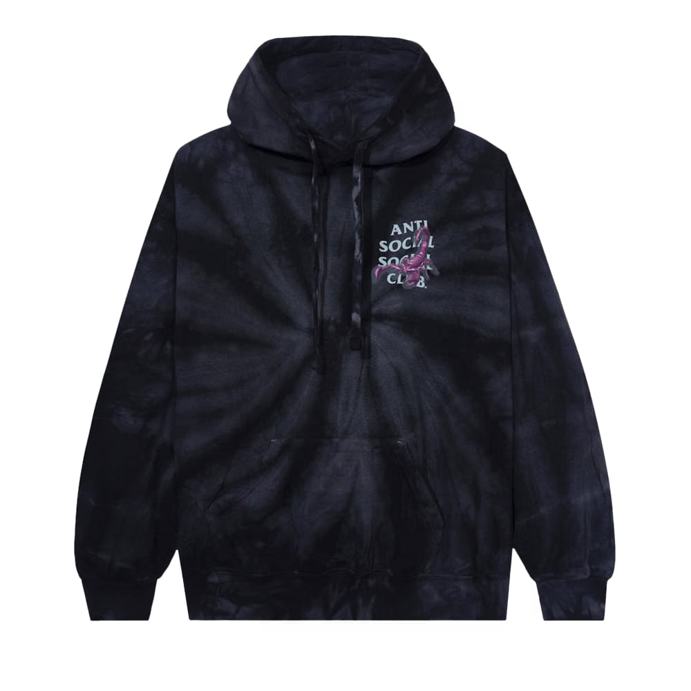 Anti Social Social Club Moodsting Tie Dye Hoodie Black