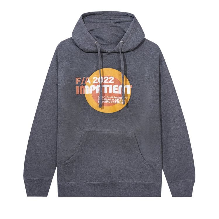 Anti Social Social Club Impatient Heather Hoodie Heather Grey