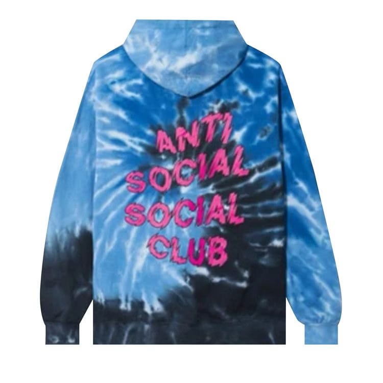 Anti Social Social Club Maniac Hoodie Blue Tie Dye