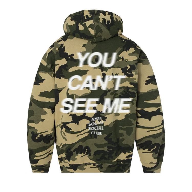 Anti Social Social Club x WWE You Can't See Me Hoodie Camo