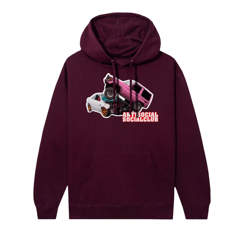 Anti Social Social Club Sleep Forever Hoodie Maroon