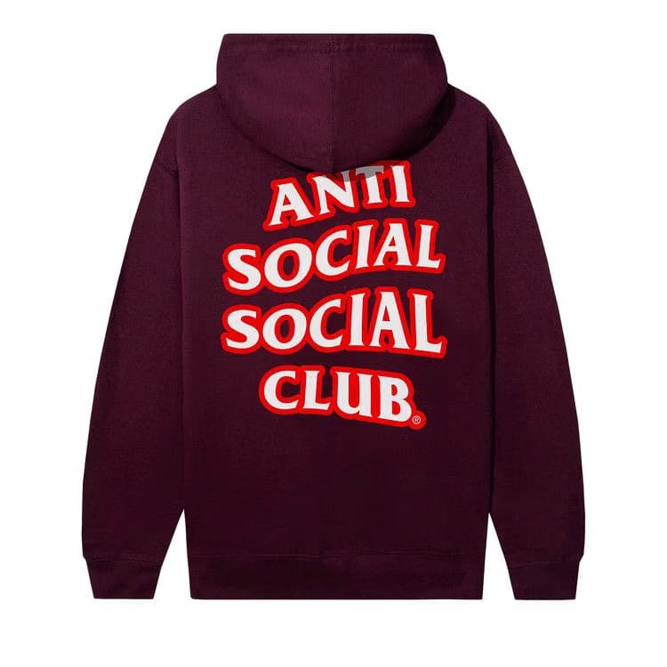 Anti Social Social Club Sleep Forever Hoodie Maroon