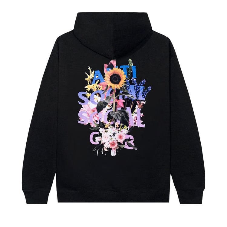 Anti Social Social Club Bouquet For The Old Days Hoodie Black