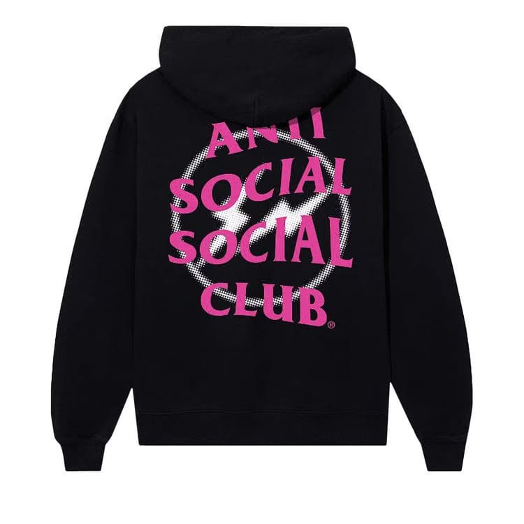 Anti Social Social Club x Fragment Half Tone Hoodie Black/Pink