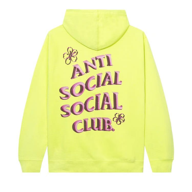 Anti Social Social Club Coral Crush Zip Hoodie Yellow