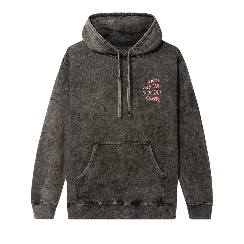 Anti Social Social Club Bed Hoodie Black Wash