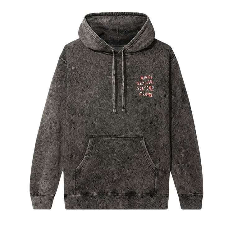 Anti Social Social Club Bed Hoodie Black Wash