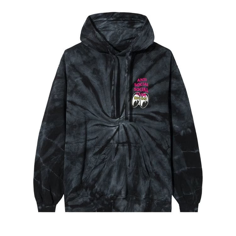 Anti Social Social Club x Mooneyes Stacked Hoodie Black Tie Dye