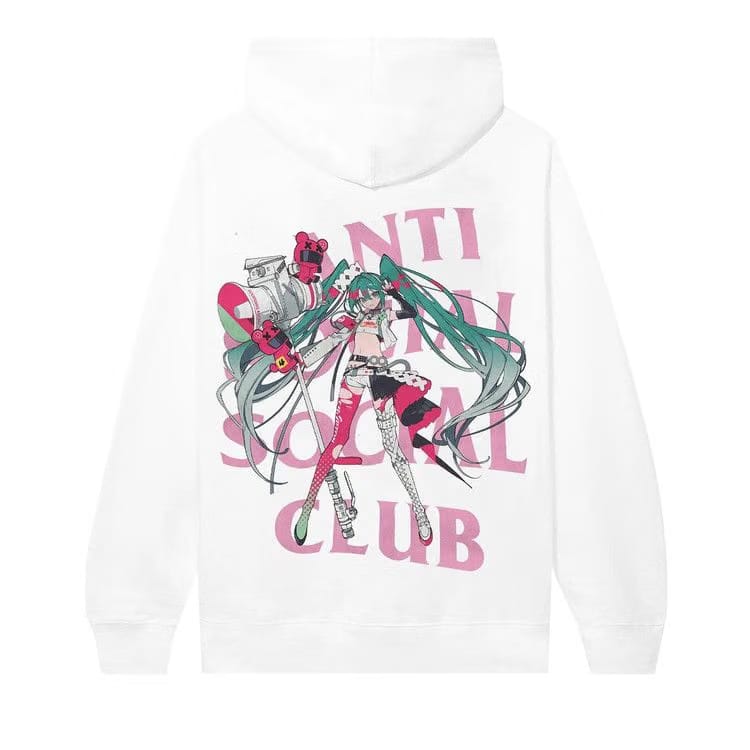 Anti Social Social Club x Goodsmile Racing Virtual Echo Hoodie White