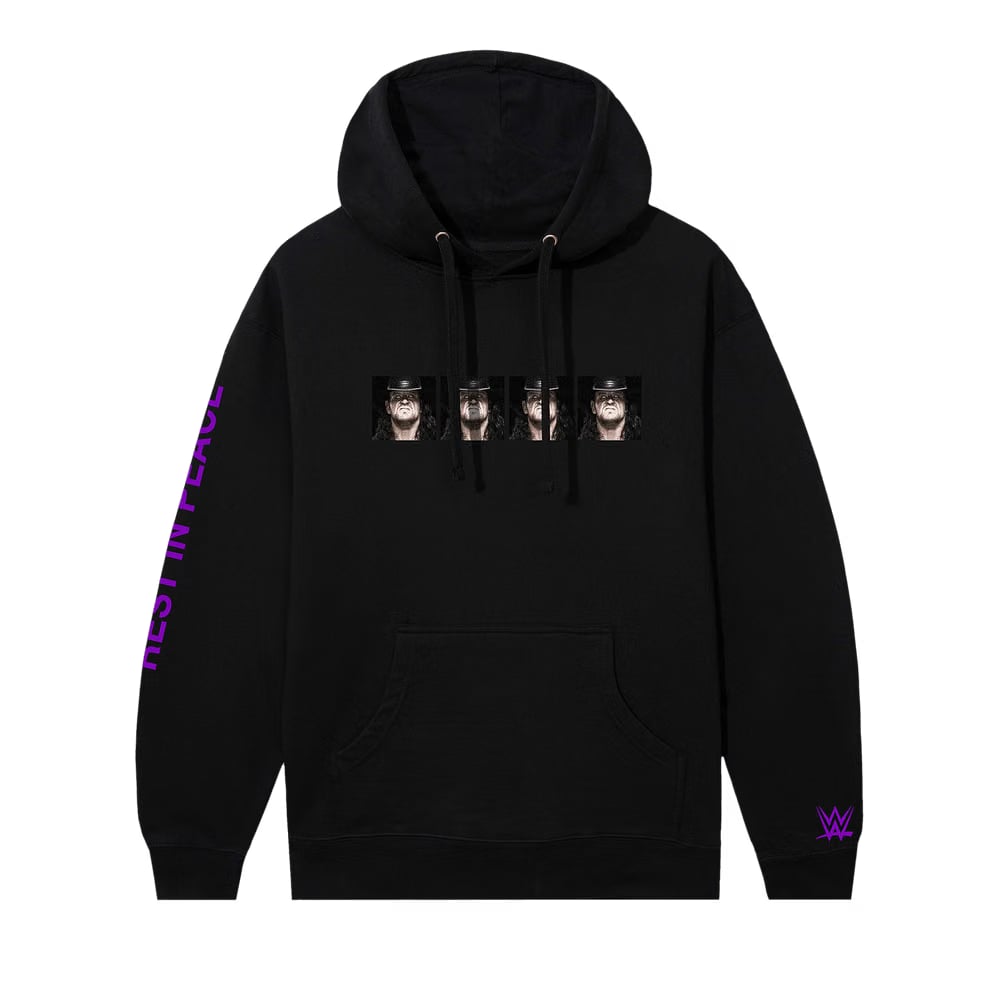 Anti Social Social Club x WWE You Will Rest In Peace Hoodie Black
