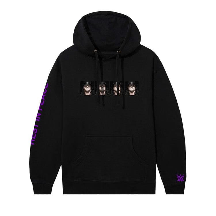 Anti Social Social Club x WWE You Will Rest In Peace Hoodie Black