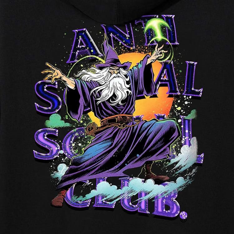 Anti Social Social Club Sleave Hoodie Black