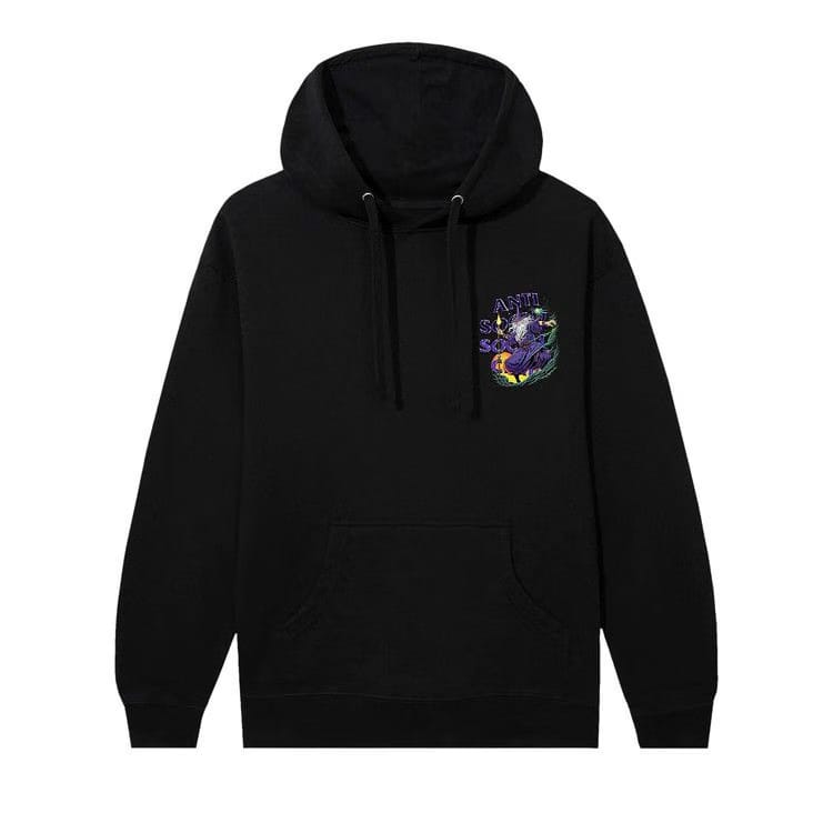 Anti Social Social Club Sleave Hoodie Black