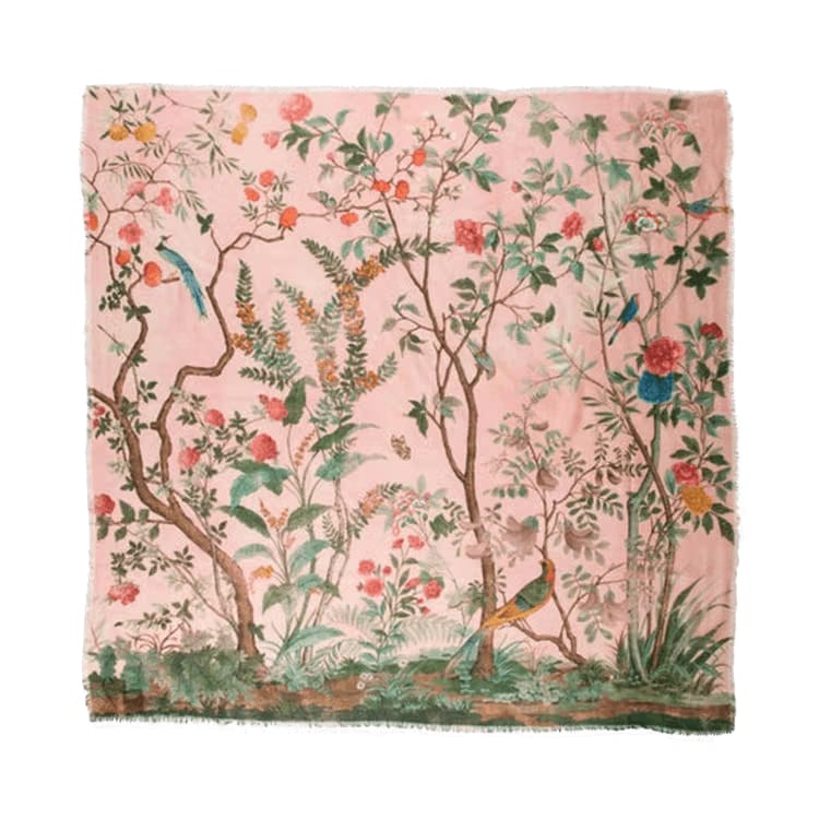 Gucci Tree Of Life Scarf Pink