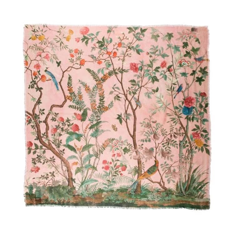 Gucci Tree Of Life Scarf Pink
