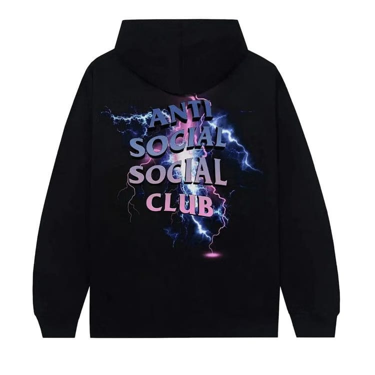 Anti Social Social Club x Fragment Bolt Hoodie Black/Blue
