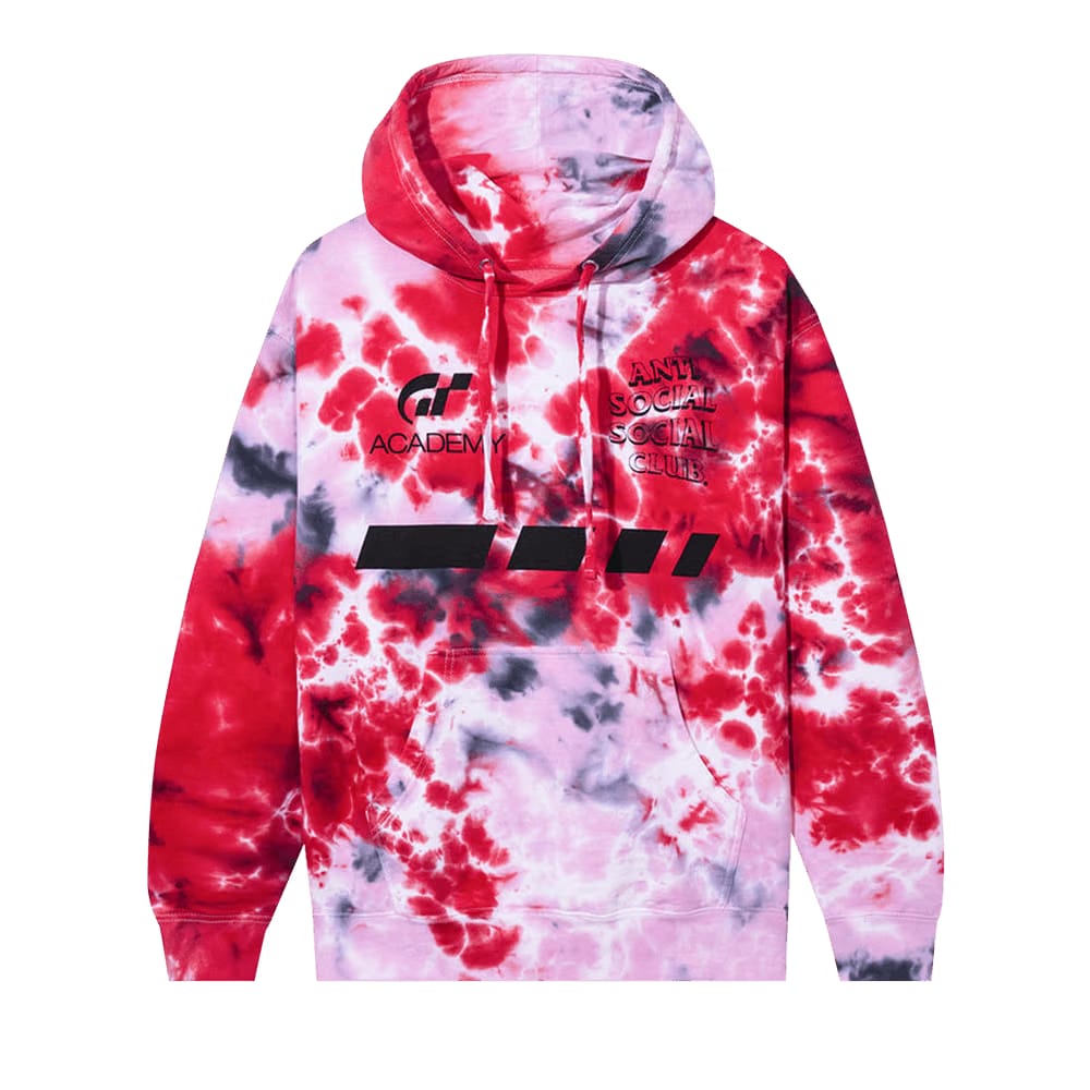 Anti Social Social Club x Gran Turismo Dye Hoodie Red