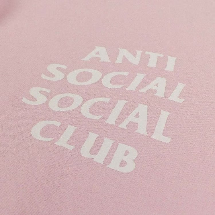 Anti Social Social Club Logo Hoodie Pink
