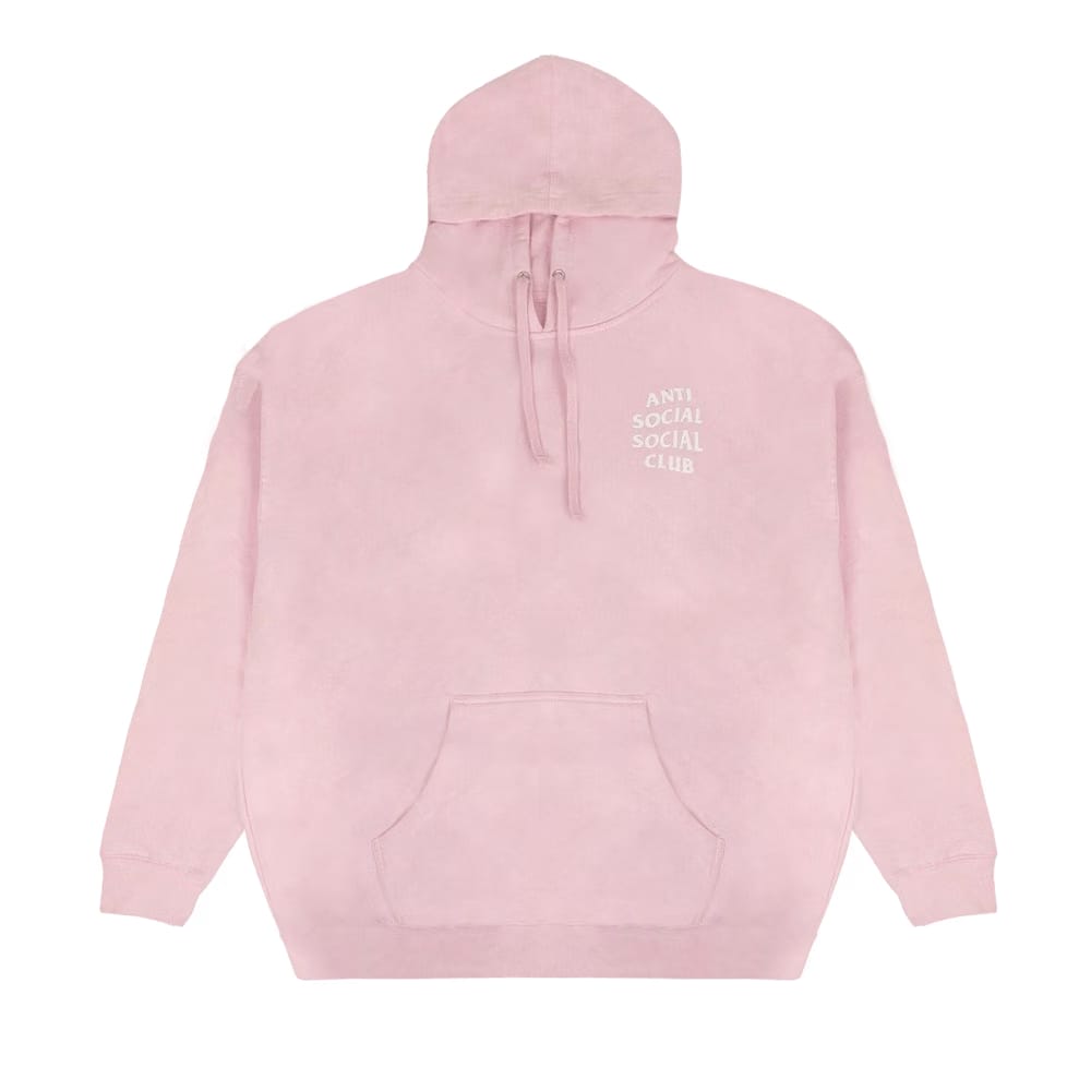 Anti Social Social Club Logo Hoodie Pink