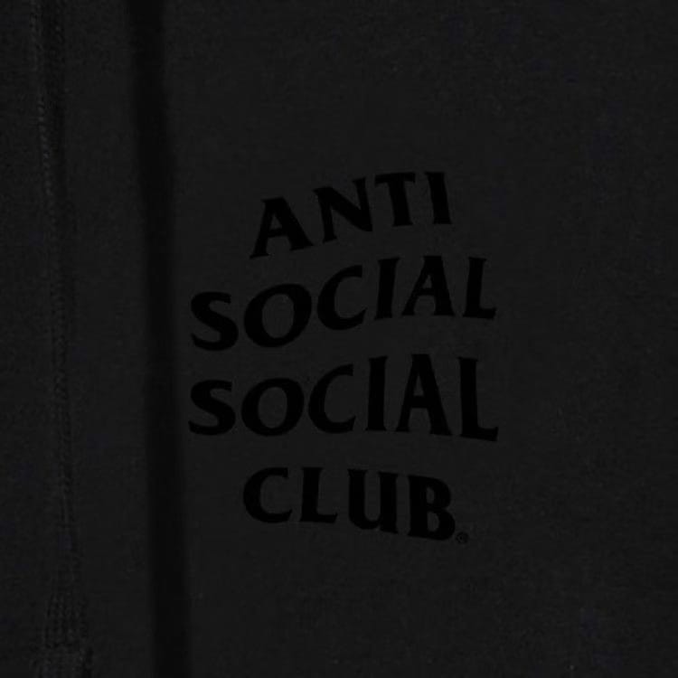 Anti Social Social Club Cancelled Hoodie Black