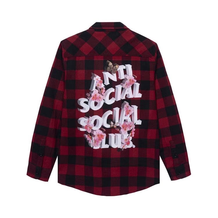 Anti Social Social Club Happiest Place On Earth Flannel Red