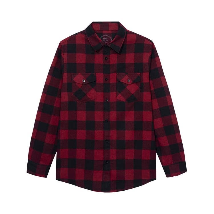 Anti Social Social Club Happiest Place On Earth Flannel Red