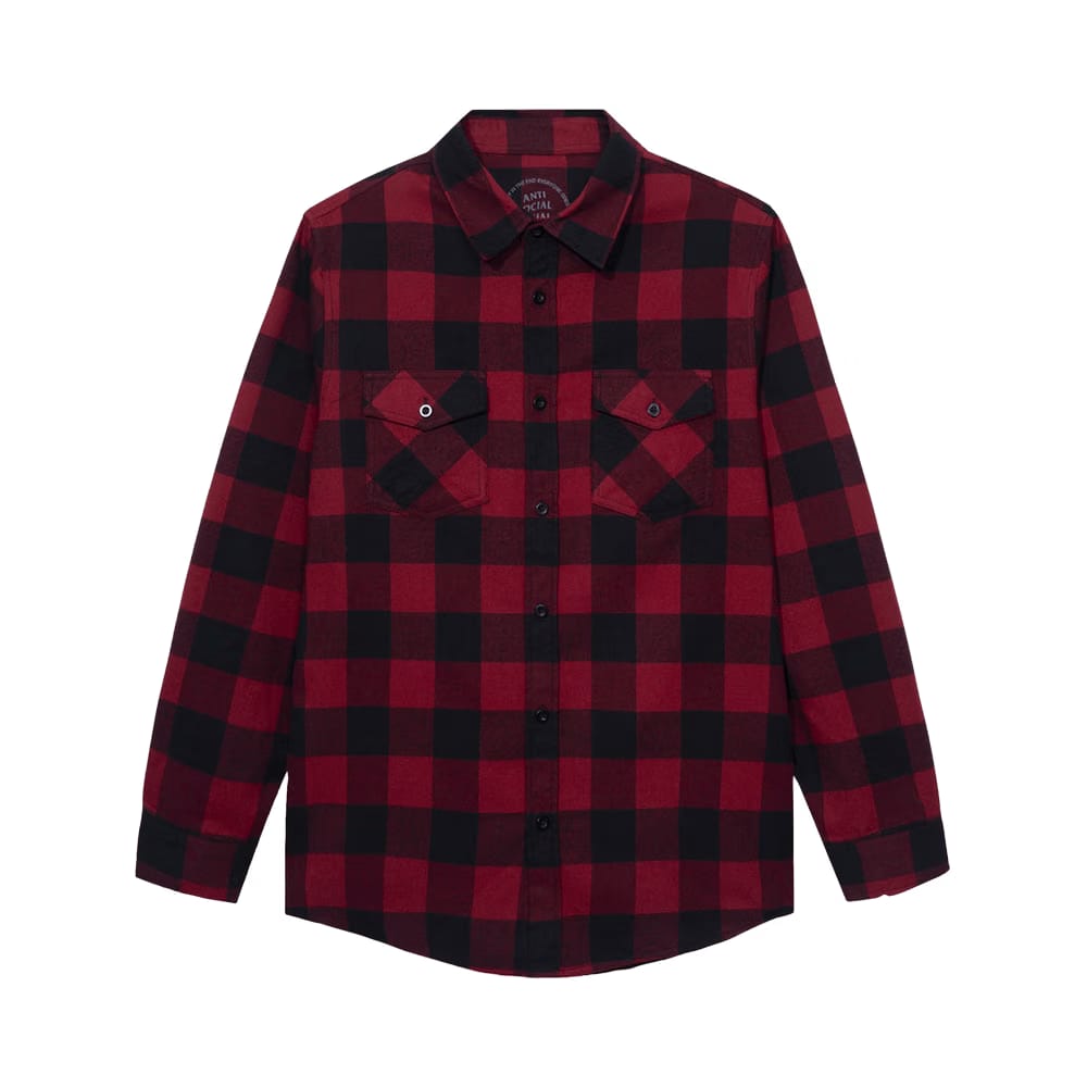 Anti Social Social Club Happiest Place On Earth Flannel Red