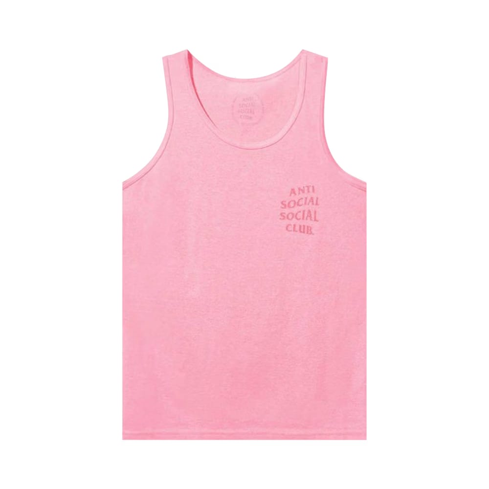 Anti Social Social Club Goodbye Summer Tank Top Pink