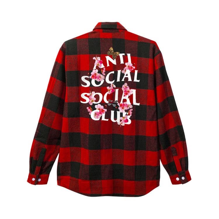 Anti Social Social Club Kkoch Flannel Red