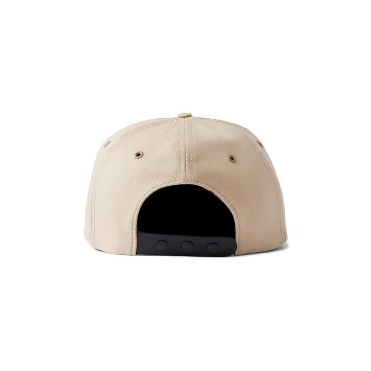 Burberry Label Print Gabardine Cap Soft Fawn
