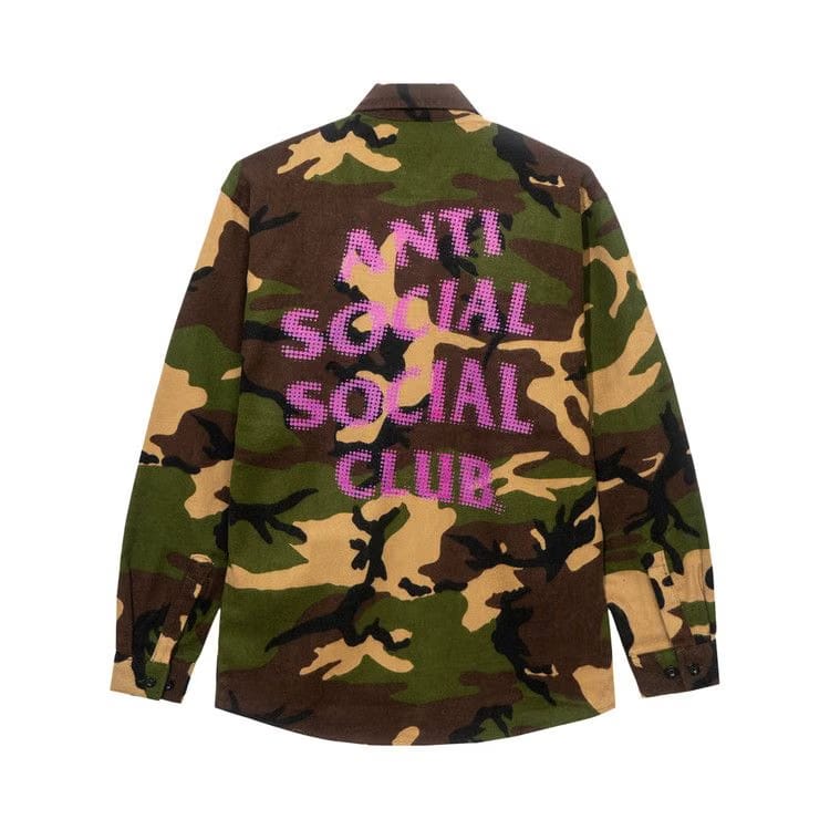 Anti Social Social Club Dialtone Camo Flannel Camo