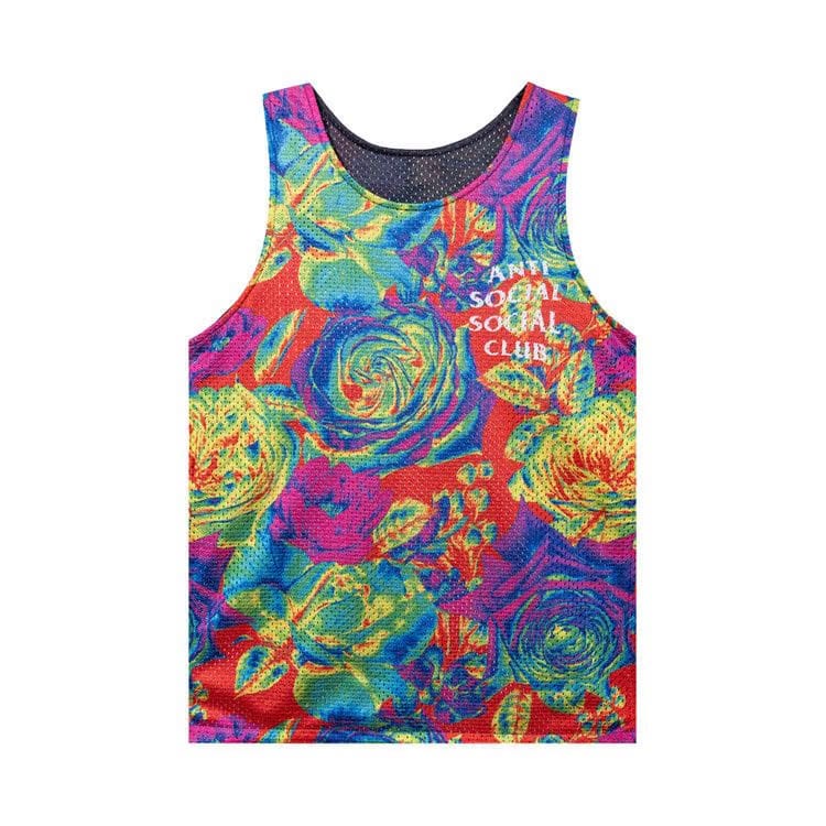 Anti Social Social Club Pedals On The Floor Reversible Mesh Tank Top Multicolor