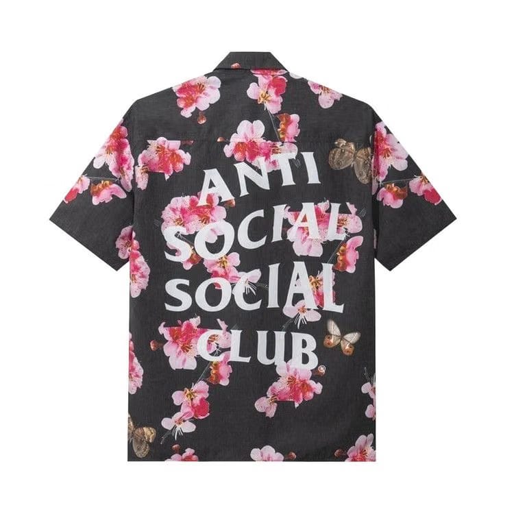 Anti Social Social Club Woody Button Up Black