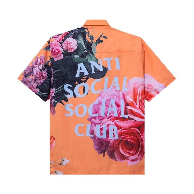 Anti Social Social Club Summers Over Button up Orange