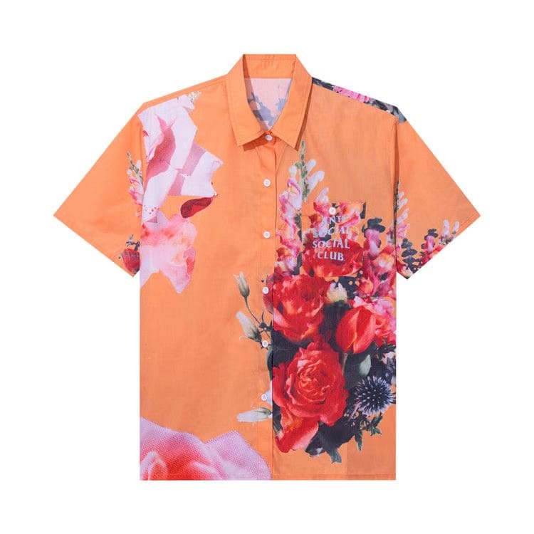 Anti Social Social Club Summers Over Button up Orange