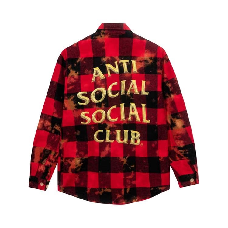 Anti Social Social Club Chromey Flannel Red