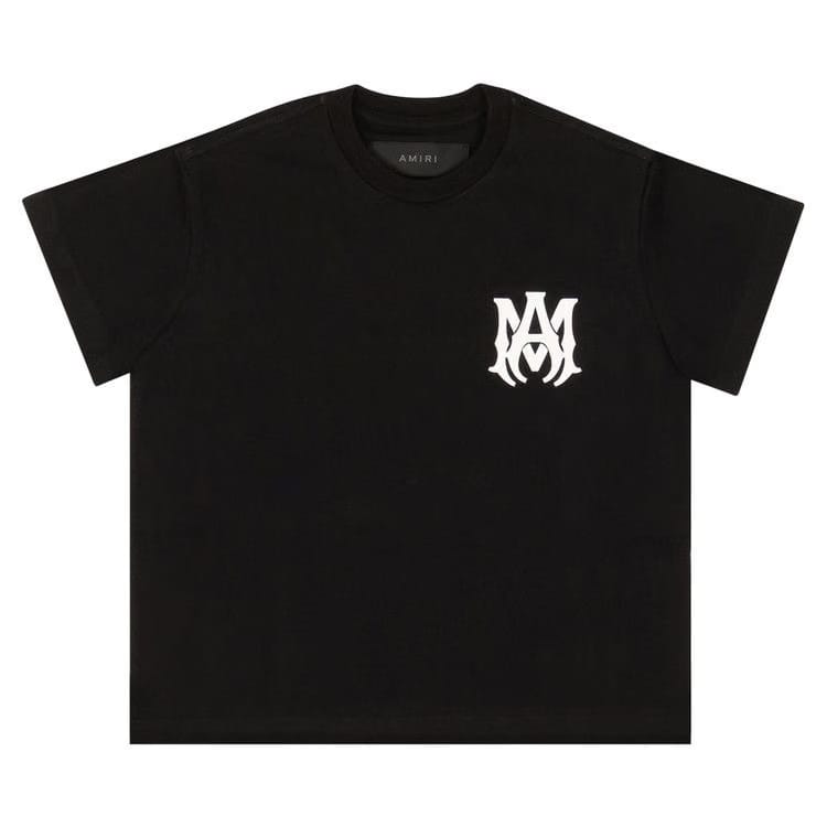 Amiri MA Shorts-Sleeve Logo T-Shirt Black